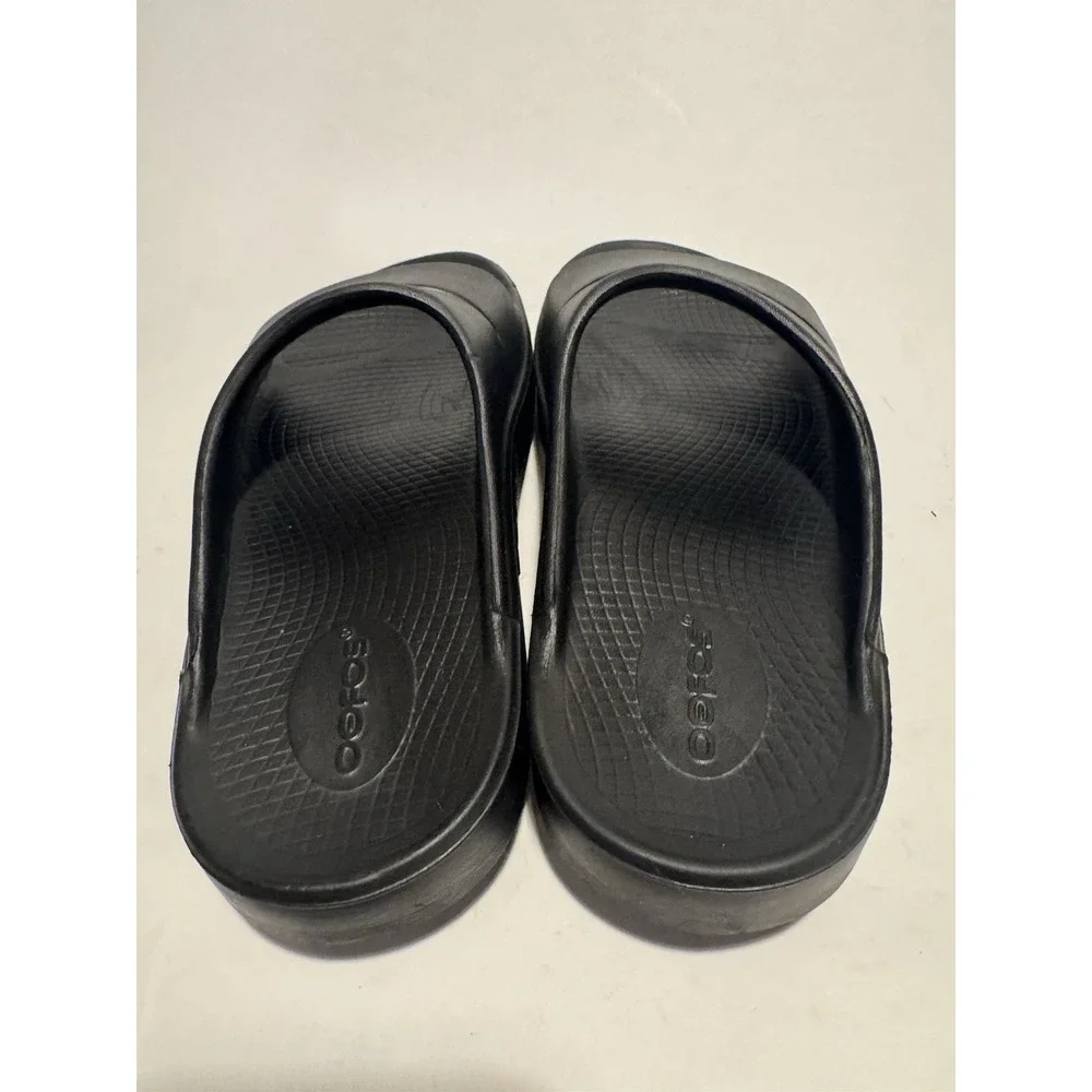 OOFOS Unisex OOahh Sport Post Run Recovery Slide Sandal EU 39 M/6 W/8 Black